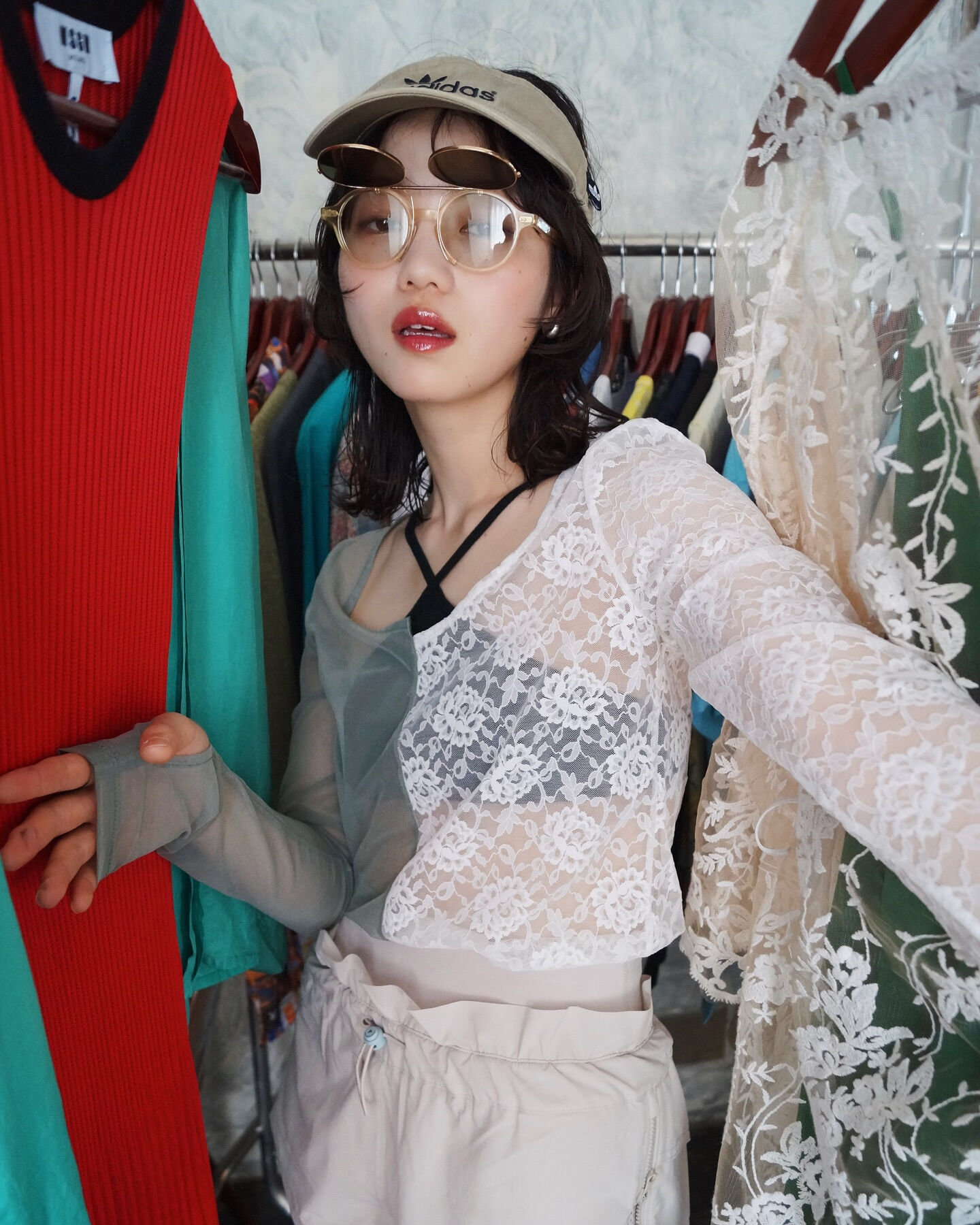 in closet
