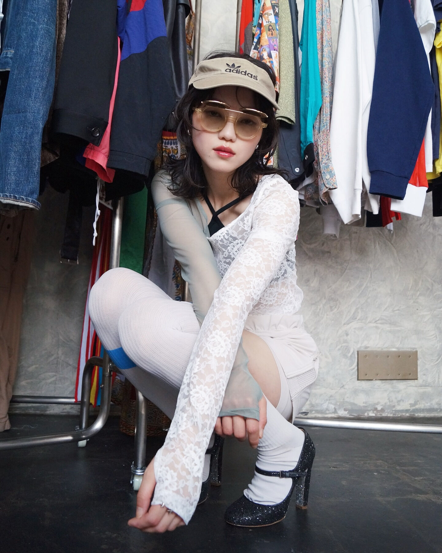 in closet