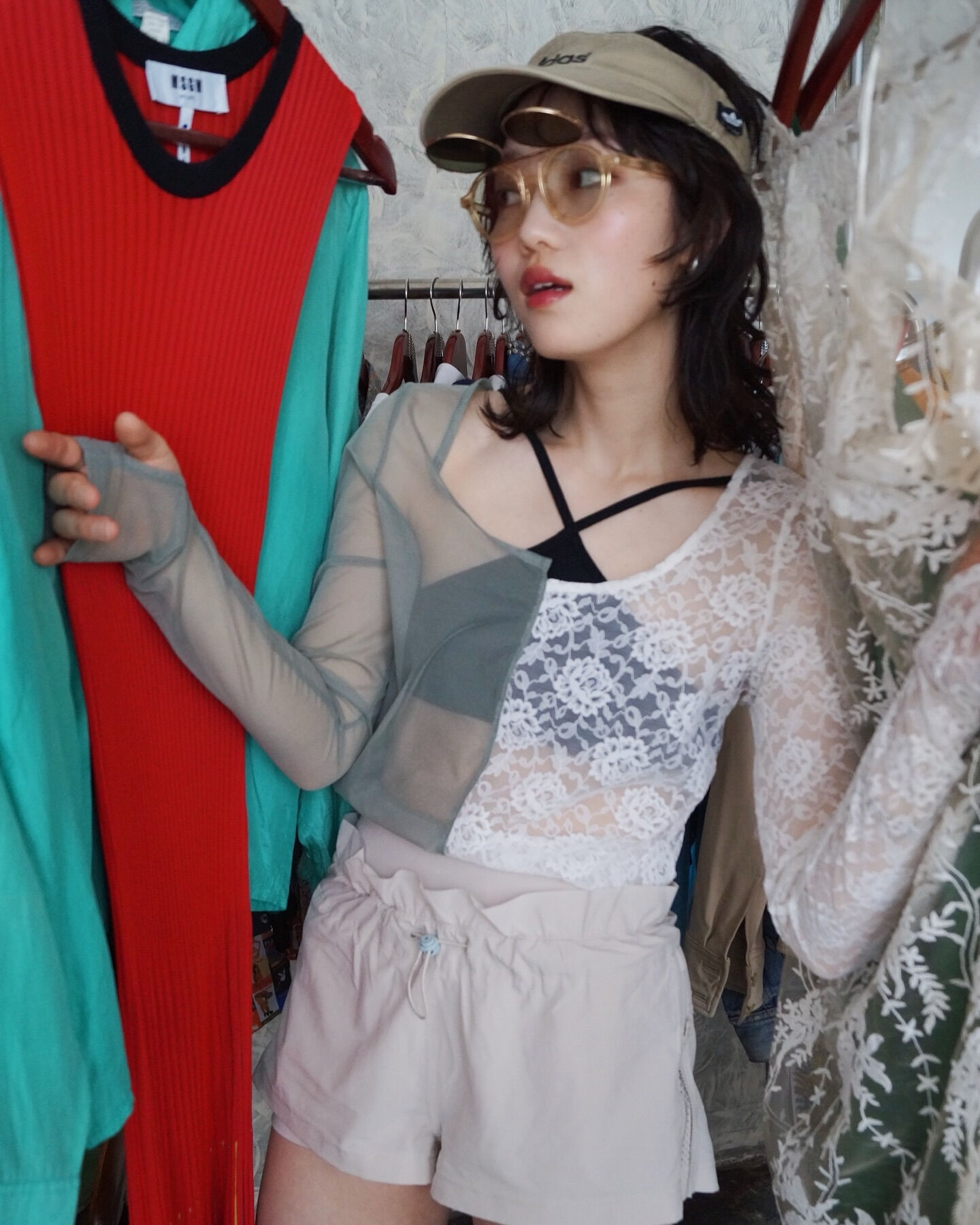 in closet