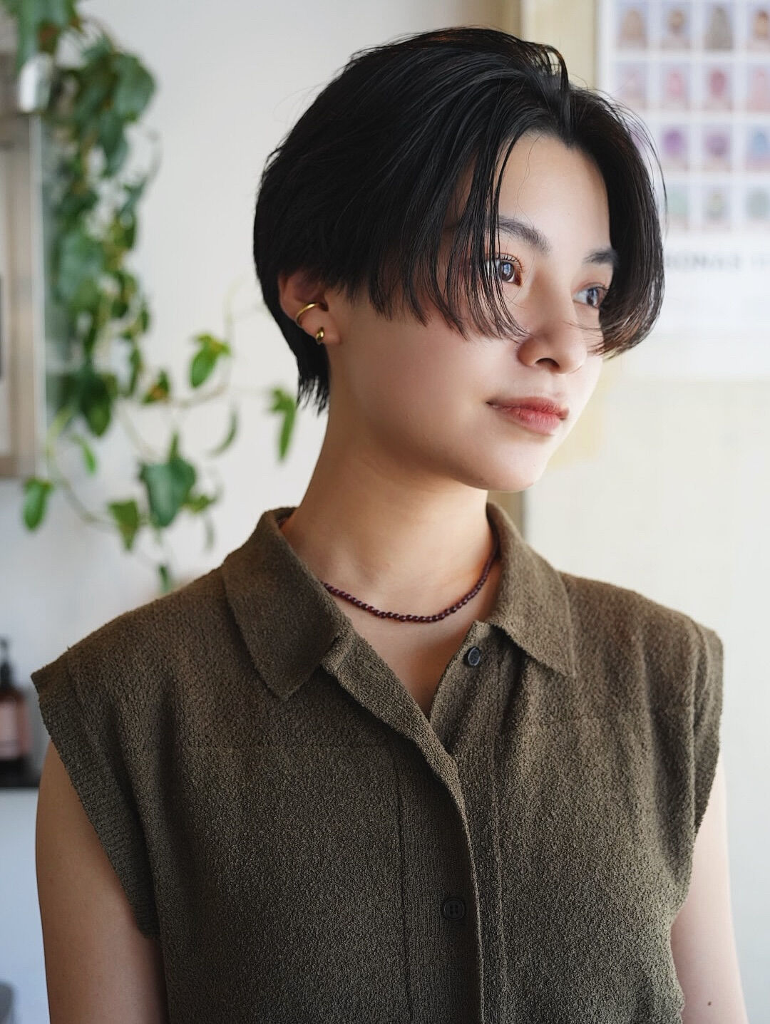 ライン感のあるすっきりハンサムショート